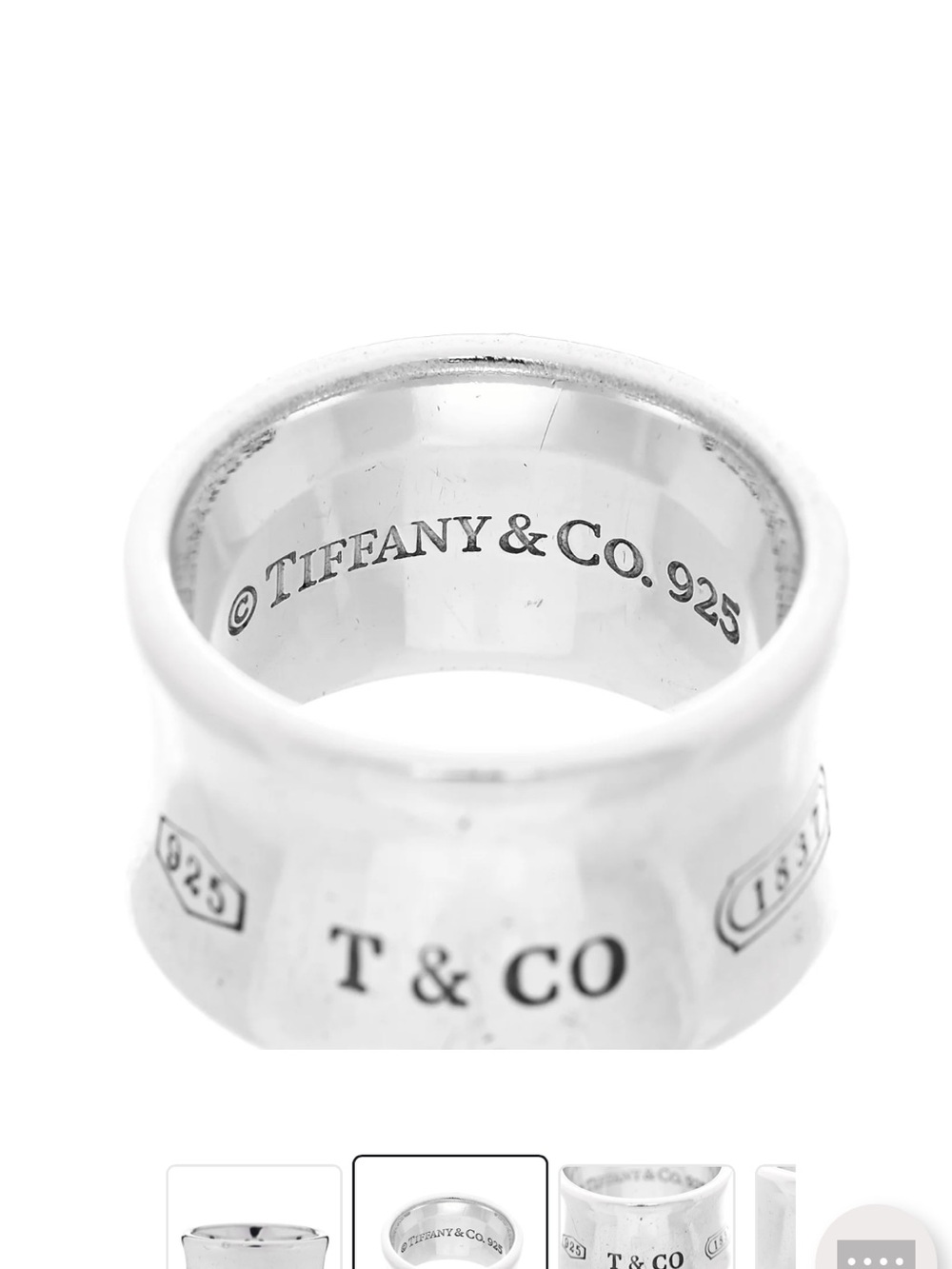 Tiffany & Co. Women's Sterling Wide Band Ring - Silver #vintage #pinkyring
